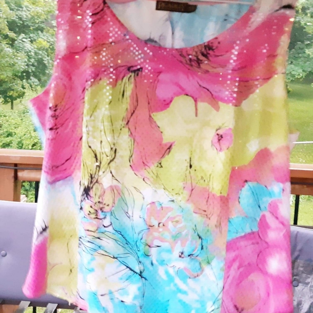 Picadilly Fashions Sparkly Sleeveless Top - Picture 6 of 8